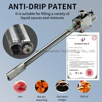 Paquet de pompe intelligente de liquide et de pâte remplissant la machine à emballer de beurre d'arachide de sauce au chocolat de nourriture de gaz d'azote