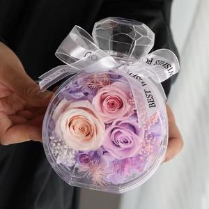 บรรจุภัณฑ์แฟชั่นที่เก็บรักษาดอกไม้อะคริลิคขวดน้ำหอมกล่องของขวัญวันแม่วาเลนไทน์ของขวัญวันคริสต์มาสของขวัญวันสำเร็จการศึกษานิรันดร์ - Product Image 6