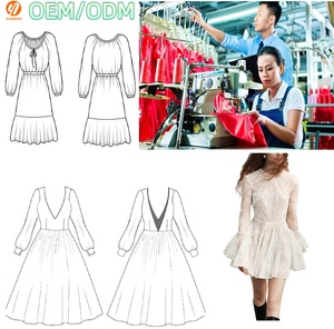 Vestido Mini de Encaje con Mangas Largas, Nuevo Modelo Primavera-Verano 2025, <span class=keywords><strong>para</strong></span> <span class=keywords><strong>Mujer</strong></span>, Informal, <span class=keywords><strong>para</strong></span> el Día a Día, Fiestas, Salidas, Suave y Romántico - Product Image 2
