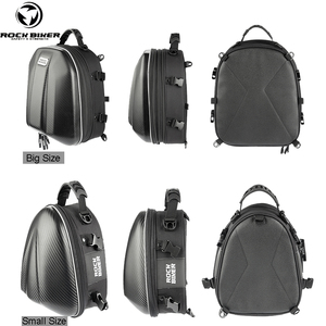 Karbon Fiber motosiklet kuyruk çantası çok fonksiyonlu su geçirmez Oxford çanta yüksek kapasiteli motosiklet arka koltuk çantası - Product Image 6