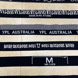 สายรัดผ้าแจ็คการ์ดคุณภาพสูงขนาด 38 มม. แบบสั่งทำพิเศษ พร้อมโลโก้ลายนูน 3 มิติ ลายทางแบบก้างปลา ทำจากไนลอน สำหรับกระเป๋า - Product Image 6