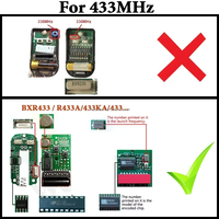 Télécommande universelle ZP56 RF 433 MHz, duplicateur de télécommande, 4 canaux, copie face à face, émetteur d'apprentissage, type fixe et roulant 1