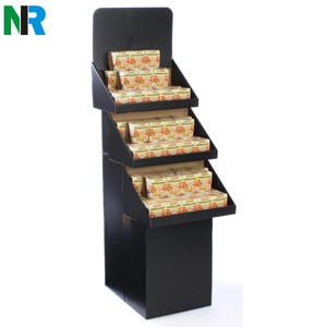 Bán buôn biểu tượng tùy chỉnh in ấn sóng thực phẩm bán lẻ Giấy Giá <span class=keywords><strong>Pop</strong></span> tầng tông hiển thị sản phẩm đứng siêu thị PP - Product Image 5