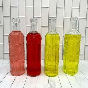 Flintl Vide Personnalisé 500ml Bouteille <span class=keywords><strong>En</strong></span> Verre Avec Bouchon <span class=keywords><strong>En</strong></span> Liège pour Whisky Spiritueux Liqueur Bouteille <span class=keywords><strong>En</strong></span> Verre Bottiglie Vetro - Product Image 1