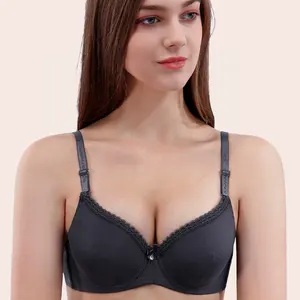 BINNYS Beautiful High Quality Womenbra Nylon Womens Full Size Cotton Simple Style Teenager Ladies Push Up Padded Unerwire Bra