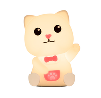 Usine directe USB Rechargeable personnage de dessin animé Silicone veilleuse couleur chaude champignon projetant pour chambre d'enfants