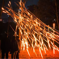 Grande sculpture d'art scénique carrée de rue commerciale extérieure Installation d'éclairage de feu numérique pour le paysage du jour de l'an