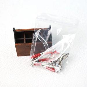 Vente chaude 8 outils + 1 boîte à outils maison de poupée jouet Miniature métal en bois décorations de maison de poupée accessoires de réparation Mini ensemble d'outils - Product Image 6