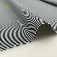 Tejido de Punto Elástico de Secado Rápido Teñido con Hilo de Alta Calidad para Hombre, Transpirable, 36.5% Nailon, 23% Elastano, 38.5% Poliéster, Informal