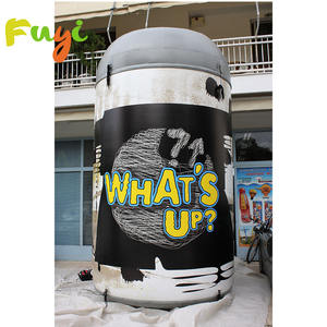 Model botol untuk iklan botol bir sampanye dengan lampu LED botol anggur transparan Promosi raksasa tiup - Product Image 3