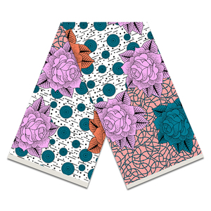 Impresión personalizada tela cera tela batik tela venta al por mayor indonesio Tissus <span class=keywords><strong>En</strong></span> Soie motivo Pagne Africain - Product Image 2