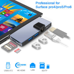 Hub multifonctionnel Mini DP vers 2 ports USB avec lecteur de carte pour Surface Pro - Product Image 4