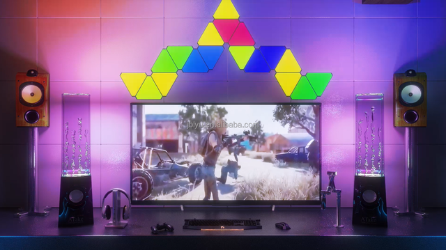 Tuya Smart Life DIY Light Panel Gaming Room Setup LED Modular Lights Ideas 2021 New DIY Lamp for Home Decor Tuya Smart Life
