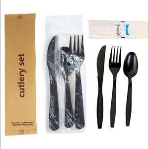 Couverts jetables <span class=keywords><strong>Forchette</strong></span> Cuillères en plastique Fourchettes et couteaux Vaisselle Nipkin pour compagnies aériennes - Product Image 6