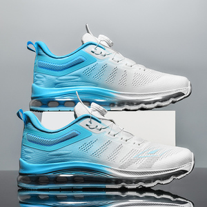 Brand Logo Custom Plus Size EU 47 48 Man Sport Sneakers Full Sole Air Cushion Blank Mesh Casual Running <b>Shoes</b> for Men - Product Image 2