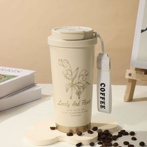 แก้วกาแฟสุญญากาศสแตนเลสขนาด 20 ออนซ์ ป้องกันการหก พร้อมหูจับ เก็บอุณหภูมิได้ทั้งร้อนและเย็น - Product Image 1