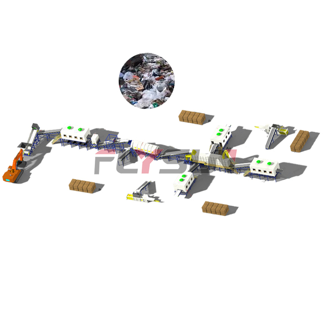 Auto Waste Sorting Machine Garbage Sorting Robot Trash Recycling Machine Ai Waste Sorting Facility
