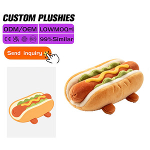 Jouet personnalisé en peluche super douce en forme de poulet, figurine mini fast-food pour promotion, service de personnalisation du logo, marque ODM - Product Image 4