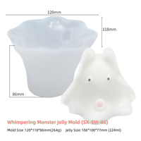 Moule en silicone 3D pour gelée maison DIY Cartoon Milk Jelly Pudding Pinch and Joyful Silicone Kitchen Tool Drôle et utile Moule
