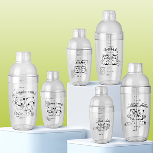 Nhà Máy ouyada bán buôn 500/700ml tùy chỉnh nhựa PC Lắc chai uống <span class=keywords><strong>Mixer</strong></span> BOBA trà Shaker cup với các phép đo - Product Image 3