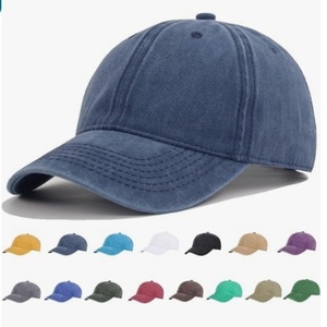 Washed Cotton Plain Baseball Caps Adjustable Unstructured Soft Blank Casual Dad Ball <b>Hats</b> for Men Women - Product Image 5