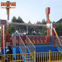 Manège Thrill Top Spin, grande attraction extérieure avec sièges personnalisés pour parcs d'attractions commerciaux