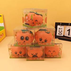 Jouet Squishy Kawaii en forme de Kaki Souriant, Fruits Mignons à Presser, Jouet Anti-Stress, Mangue Pêche Douce, Cadeau pour Fille - Product Image 2