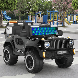 Voitures électriques 12V pour enfants avec télécommande, lumières et lecteur <span class=keywords><strong>de</strong></span> musique, pour les 5-7 ans, design en plastique durable - Product Image 2