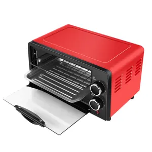 Mini horno eléctrico de control de temperatura temporizador pequeño para horno, 12 funciones, para hornear pasteles, para el hogar