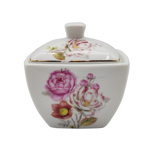Service à thé de Style européen, 17 pièces, Vintage, en porcelaine, peinte à la main, forme carrée, <span class=keywords><strong>Royal</strong></span> - Product Image 3