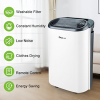 Secador de aire inteligente de 12L, purificador de aire portátil para toda la casa, deshumidificador doméstico para secar ropa, 2 uds.
