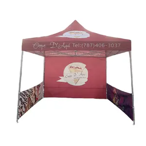 Tenda stampata personalizzata Pop-Up con baldacchino per feste di eventi fieristici in alluminio 3x3