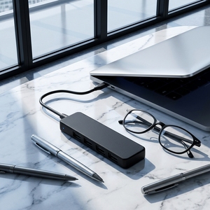Hub USB 2.0 en Oferta, Multifuncional 4 en 1, Estación de Conexión Tipo C, Hub USB-C de 4 Puertos para Computadora Portátil y PC, en Stock - Product Image 1