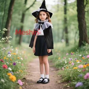 MS - Disfraz Infantil de Bruja, Capa de Princesa para Halloween, Sin Sombrero, para Niñas - Product Image 1