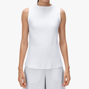 Débardeur minimaliste pour femme, col rond, sans manches, coupe ajustée, léger, respirant, amincissant, pour le Pilates, le fitness et le yoga - Product Image 2