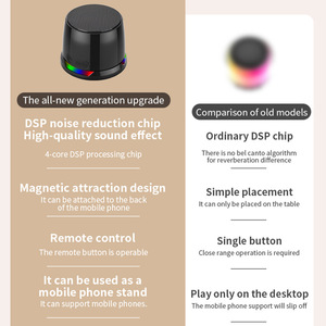 Haut-parleur sans fil magnétique Lulin Mini avec support <span class=keywords><strong>pour</strong></span> téléphone <span class=keywords><strong>pour</strong></span> une utilisation sportive en extérieur, lumières colorées et subwoofer - Product Image 6