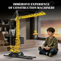 Nuevo Kit de Construcción de Grúa Torre RC con Control Remoto, Rompecabezas Modular de Ingeniería para Adultos, Regalo, 2524 Piezas, Juego de Bloques de Construcción
