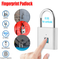 Cadenas intelligent biométrique sans clé, étanche, avec lecteur d'empreintes digitales, pour maison, mini-serrure de porte, sécurité pour valise