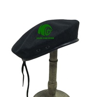 KANGO Factory hace boina francesa verde bordado 100% lana táctica Tam boina sombrero diseño de alta calidad seguridad para hombres