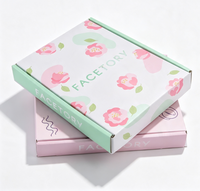 Boîte d'expédition en carton ondulé personnalisée pour l'emballage cosmétique, boîte d'expédition pliable écologique avec logo