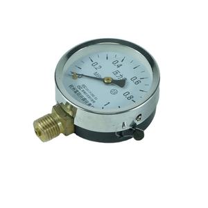 DKV <span class=keywords><strong>Y</strong></span> Series สีดำเคสเหล็กสีดำความดัน<span class=keywords><strong>100</strong></span>มม. 6bar 10bar 80psi เหล็กสีดำเชื่อมต่อเปลือกเหล็กด้านล่างเกจความดันแห้ง - Product Image 6