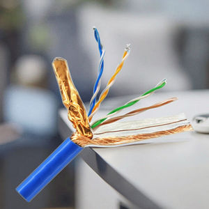 Suministro <span class=keywords><strong>directo</strong></span> de fábrica Cat5 Cat5e Lan <span class=keywords><strong>Cable</strong></span> SFTP <span class=keywords><strong>Cable</strong></span> de red Al-foil Trenzado Cables de comunicación <span class=keywords><strong>para</strong></span> <span class=keywords><strong>Internet</strong></span> - Product Image 6