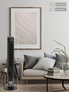 台座型ブレードレス42インチ電動エアクーラータワーファン、リモコン・アプリ制御、首振り機能付き、3段階風量調節、40dB+、プラスチック製、家庭・ホテル用 - Product Image 6