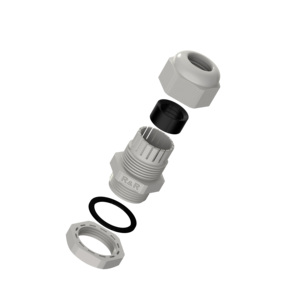 ขั้วต่อสายระดับการป้องกัน IP68/IP67ไนล่อนกันน้ำกันฝุ่นและกันน้ำพร้อมวัสดุ PP โลหะรุ่น <span class=keywords><strong>M</strong></span> NPT - Product Image 4