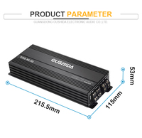 Amplificateur de voiture Oushida 4 canaux gamme complète classe D 4X60W/80W/100W/120W/150W/200W amplificateur