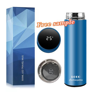 返校商务礼品温度展示运动水瓶杯真空绝缘金属水瓶带定制标志 - Product Image 4