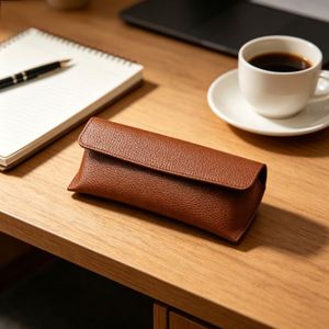 Luxury Eyeglass Holder Reading <b>Glasses</b> Protector Travel PU Leather Sunglasses <b>Case</b> <b>for</b> Men and Women - Product Image 4