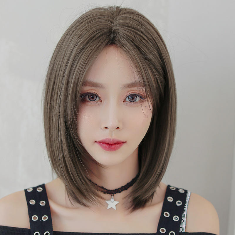 Shoulder Length Short 4c Hair Straightened Short Straight Blonde