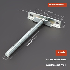 Support <span class=keywords><strong>invisible</strong></span> en forme de T pour <span class=keywords><strong>planche</strong></span> de bois Support caché pour support de panneau de cloison fixe couche conseil matériel de meubles à ongles - Product Image 2