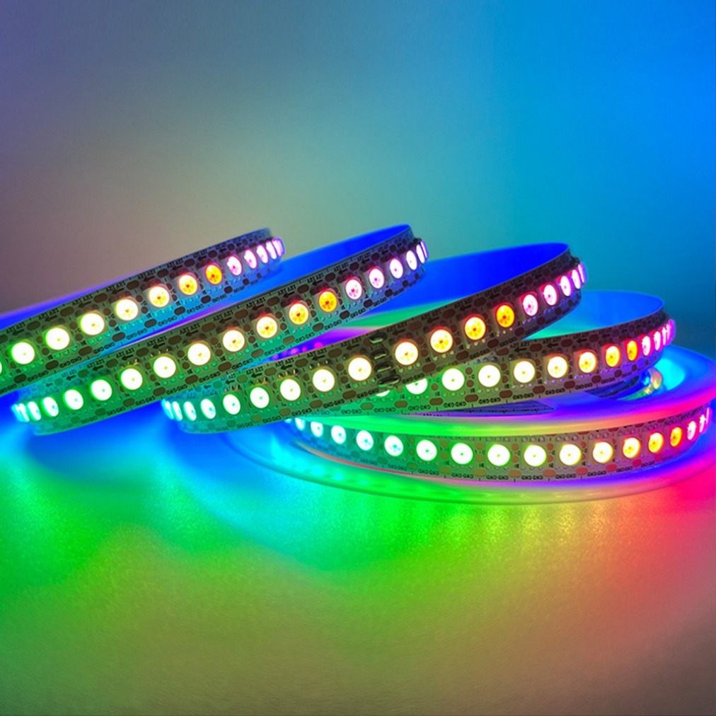 WS2815 12V IP67 Waterproof Copper Garden RGB LED Strip SMD5050 60 LEDs Dimmable Wi-Fi High CRI80 2700K AIPIN 2-Year